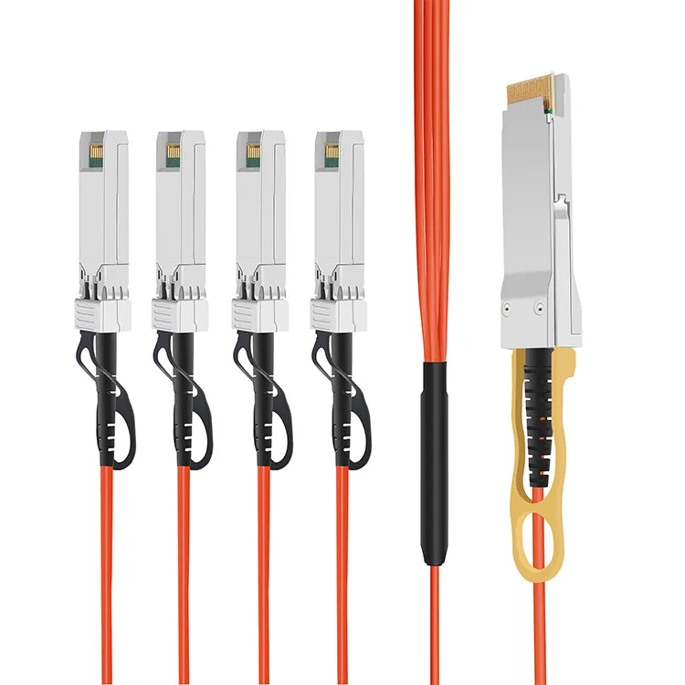 40g to 4X10g Qsfp to 4SFP+ 1m Active Optical Breakout Cable